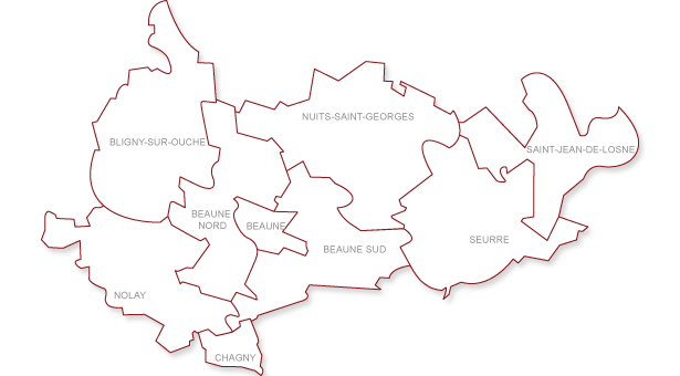 carte du pays beaunois